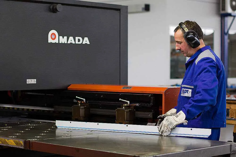 Mitarbeiter während der Arbeit
